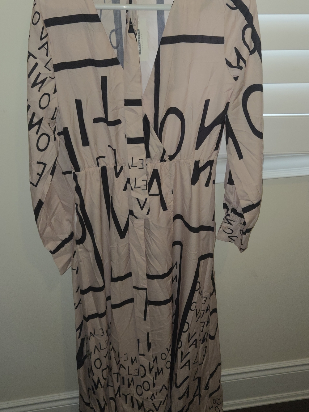 CBR Beige Dress with Black Lettering